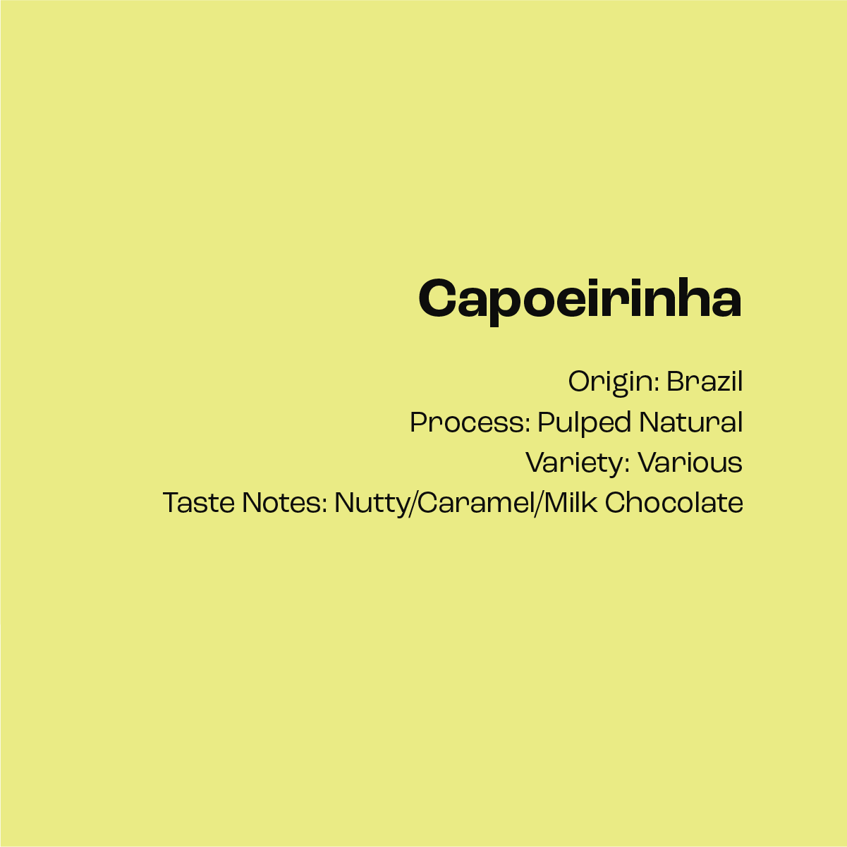 Capoeirinha, Brazil - Espresso