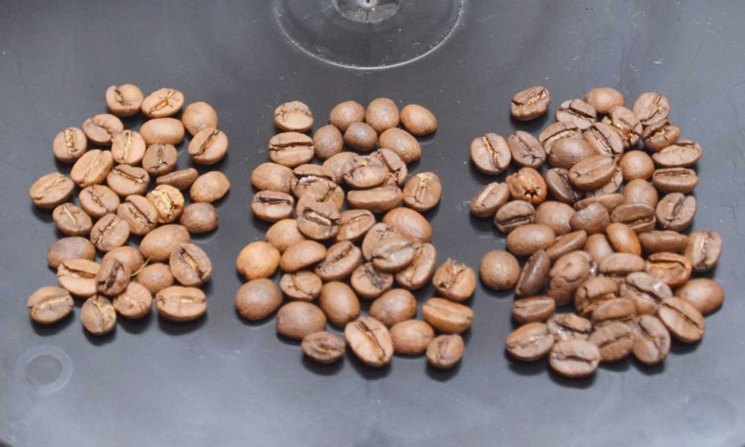 Coffee Roast Levels Explained - light, medium and dark roasts