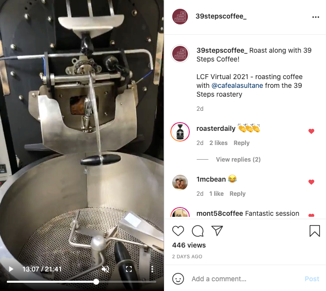 Coffee Roast-along: We Roasted Coffee, Live on Instagram