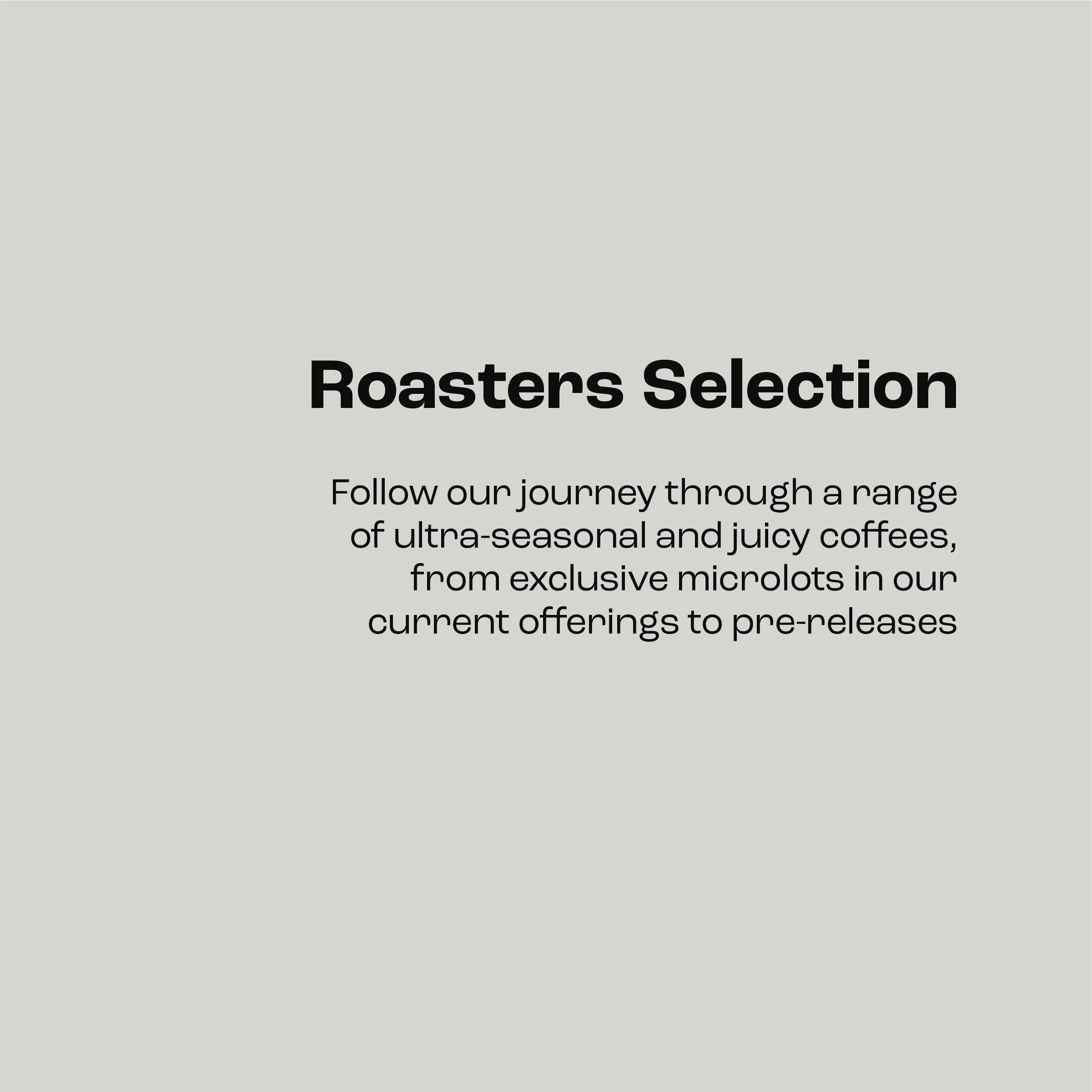 Roasters Selection - Subscription
